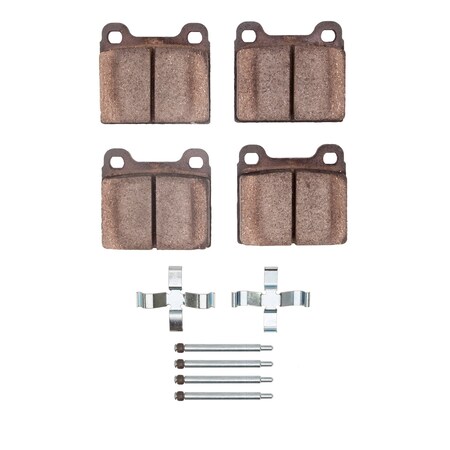 Dynamic Friction Co 3000 Ceramic Brake Pads and Hardware Kit, Low Dust, Low Copper Ceramic, 100% Asbestos-free, Front 1310-0096-01